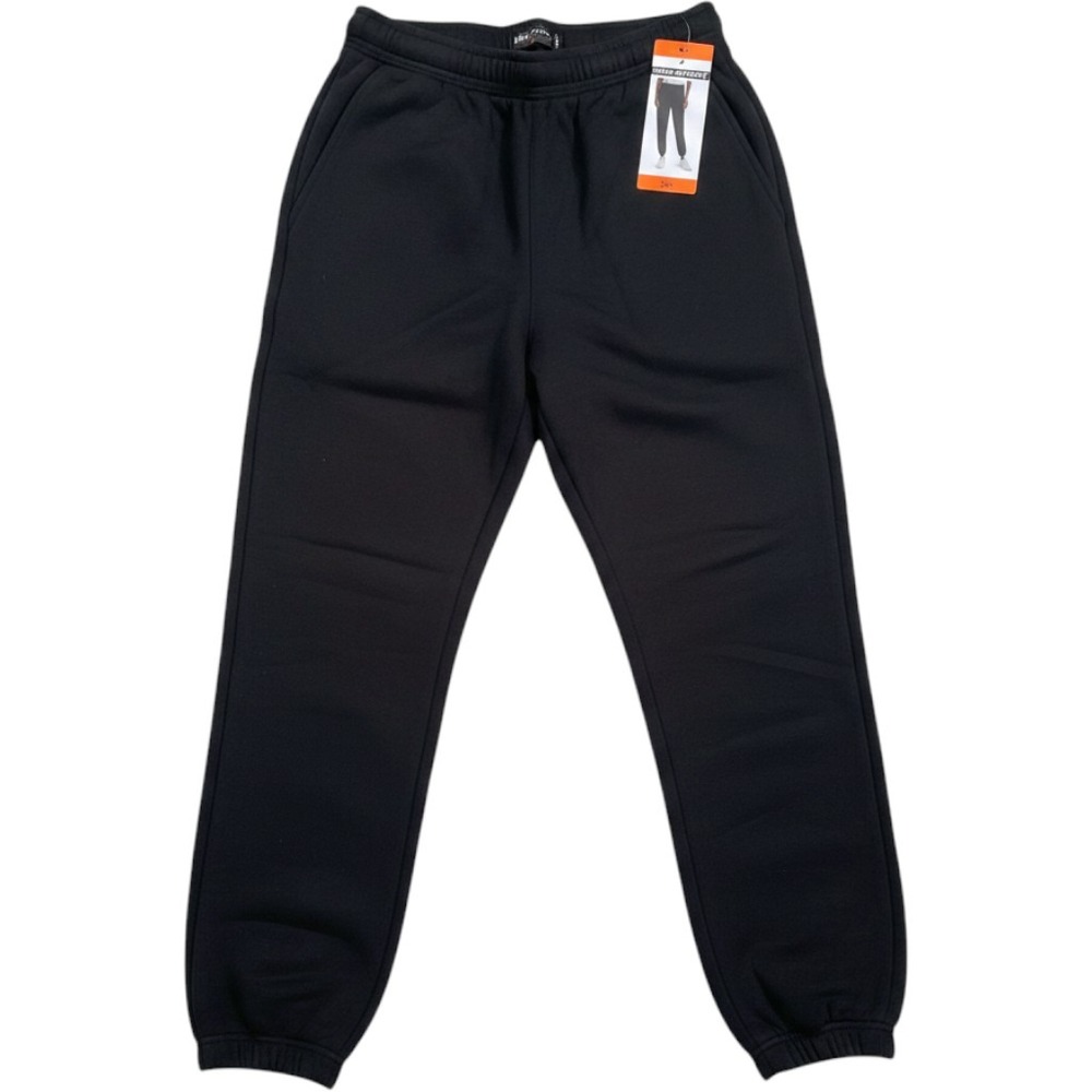 DKNY Sport Womens Fleece Joggers Black XXL Flat Front Pockets NWT